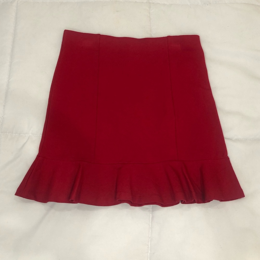 Red Mini Skirt from Forever 21 - Size Medium